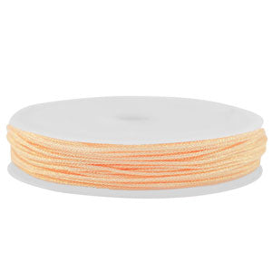 Macrame gevlochten 0,8mm Peach metallic