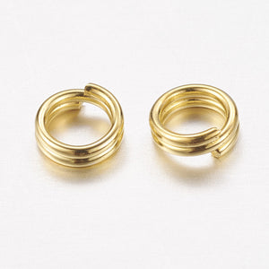 Metaal splitring 4mm Goud