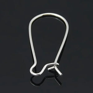 Metalen oorbellen hangers zilver