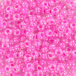 Miyuki rocailles 8/0 Luminous pink lila 8-4302