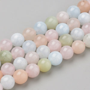 Natuurlijke kralen Morganite 6 mm