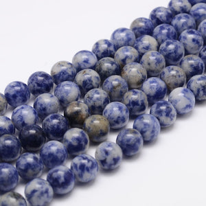 Natuurlijke kralen blue spot jasper 6 mm