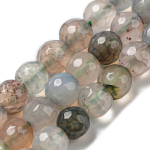 Natuurlijke kralen facet agaat 6 mm