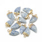 Natuursteen hangers tand marble blue-gold