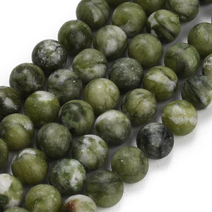 Natuursteen kralen 10mm Jade groen