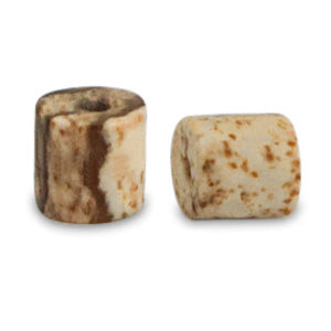 Natuursteen kralen dalmatian stone disc 4x4mm Tan brown