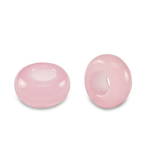 Natuursteen kralen glas rondellen 14mm Pink