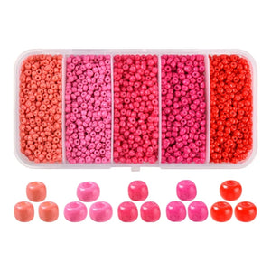 Kralenbox rocailles Pink & Red 3mm: maak de mooiste sieraden voor de zomer