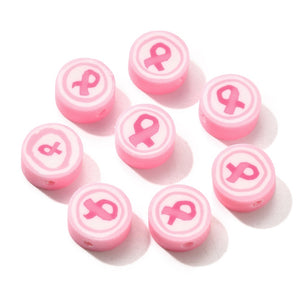 Polymeer kralen Pink Ribbon