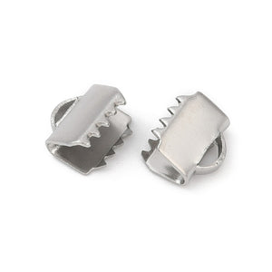 RVS veterklem 6mm Zilver