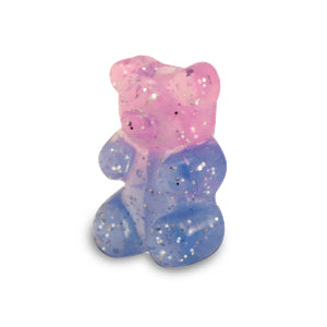 Resin kralen gummy bear glitter Bluish pink