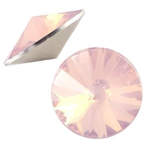 Rivoli puntsteen 12 mm Light peach opal bq