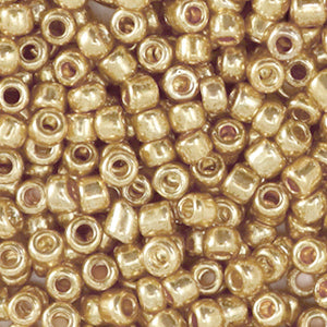 Rocailles Metallic shine deep gold 3mm