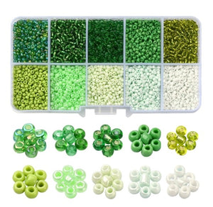 Rocailles Green 2mm box - Maak je eigen unieke sieraden!