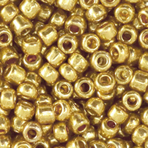 Rocailles Metallic shine gold 4mm