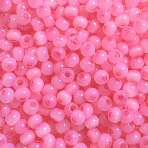 Rocailles cat eye pearl pink 4mm