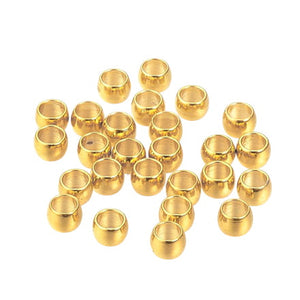 Knijpkraal RVS Goud 2.5mm