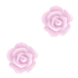 Roosjes kralen 10mm Lilac pink