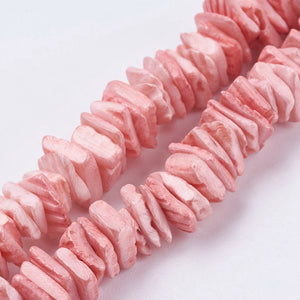 Schelp chips oud roze