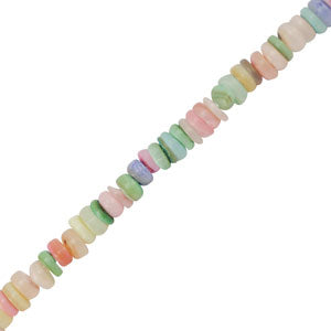 Schelp kralen disc Pastel multicolor 4mm