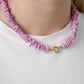 Seashell Necklace Mint RVS goud