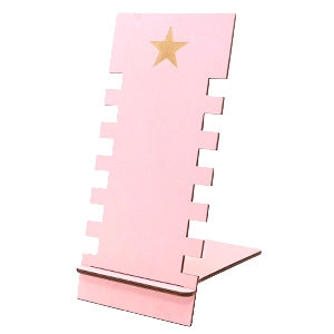 Sieraad display hout star Pink