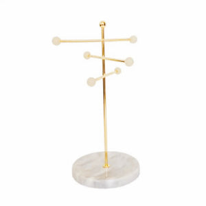 Sieraad display marble goud