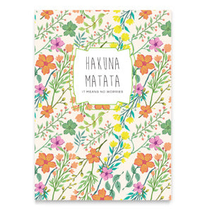 Sieraden kaartjes "Hakuna Matata" Multi colour