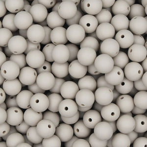 Siliconen kralen 12mm rond Beige