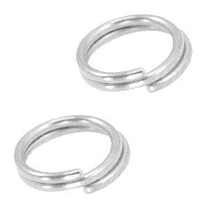 Splitring /double ring 6mm zilver