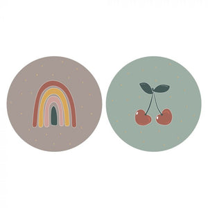 Sticker Cherry Rainbow duo