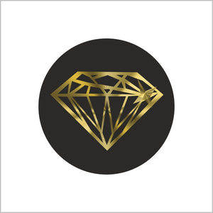 Sticker Diamant gold