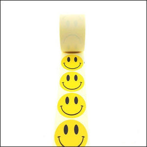 Sticker Smiley - Smile groot Geel
