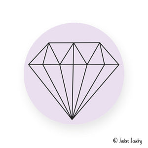 Sticker diamant lila