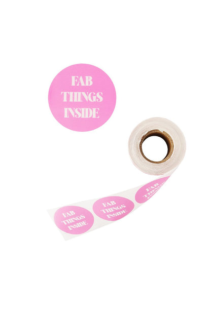 Sticker fab things inside roze