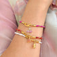 Trendy koord twisted 3mm Purple-gold