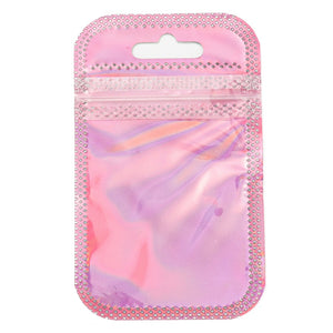 Ziplock zakje Holographic roze